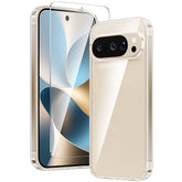 Google Pixel 10 Pro XL/9 Pro XL ケース:クリアでスリム、黄ばみ防止、耐衝撃保護スマホケース